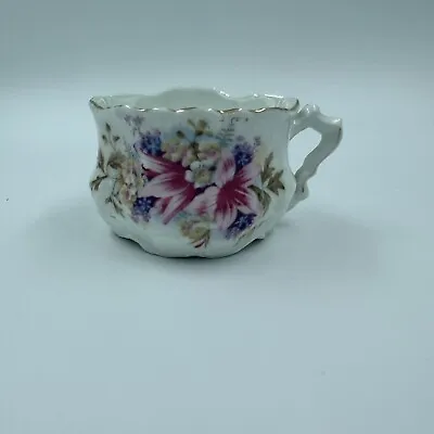 Vintage Mustache Cup Mug Tea Cup Pink Floral • $8.99