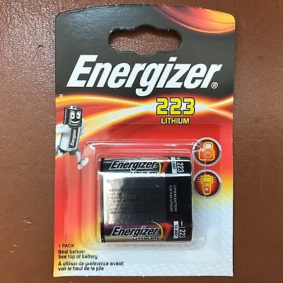 £6.39 • Buy NEW Energizer 223 6V Lithium Photo Battery CR223 DL223 LONGEST EXPIRY DATE