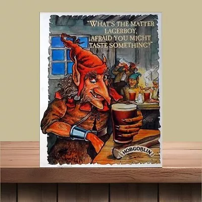 Hobgoblin Real Ale Wall Sign. Retro Vintage Man Cave Home Bar Beer Garden Sign • £5.19