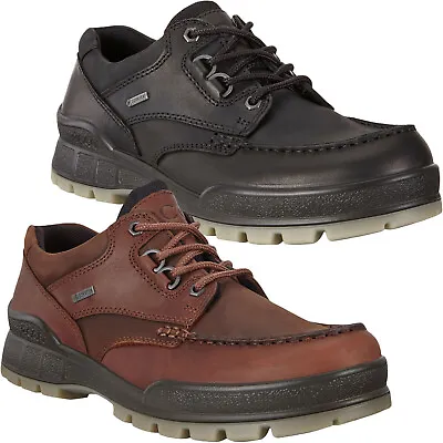 Ecco Mens Track 25 Low GTX GORE-TEX Leather Waterproof Outdoors Walking Shoes • £144