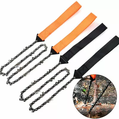 Pocket Chain Saw Chainsaw Camping Hiking Survival Hand Tool Wood Zipper • $12