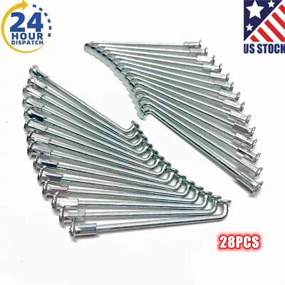 28PCS For Honda CRF50 XR50 Dirt Pit Bike 10Inch Heavy Duty Spokes Nipples Set • $13.20