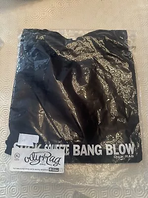 Oily Rag Clothing Suck Squeeze Bang Blow Relax Ladies T-Shirt Black XL 16 XLARGE • £12.50