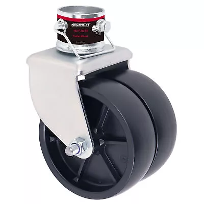 6  2000lbs Dual Trailer Swirl Jack Caster Wheel With Pin Fits Any Jack  JY • $26.84