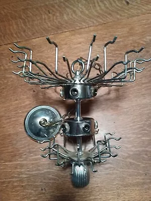 Venini Murano Glass Chandelier Chrome Frame Mid Century • $20