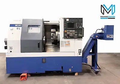 Mori Seiki Sl-250bmc/500 Cnc Turn Mill Center - 10  Chuck Bar Feeder Lathe Nl • $40600