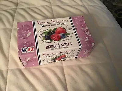 Venezia Soapworks BERRY VANILLA Moisturizing Soap 7 Oz NIB • $8