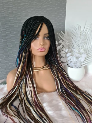 £59.99 • Buy Stunning Multi Colour Braid Wig. 💗💖💖💗💗 
