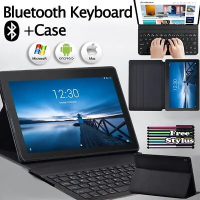 £12.99 • Buy Leather Tablet Stand Cover Case+Bluetooth Keyboard For Lenovo Tab E10/M7/M8/M10