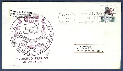 US Navy Antarctic Support Activities McMurdo Station Cover Operation Deep Freeze • $5