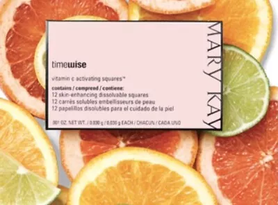 Mary Kay TimeWise VITAMIN C ACTIVATING SQUARES Pkg/12 Discontinued • $14.99