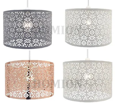 Marrakech Metal Pendant Laser Cut Chandelier Table Ceiling Light Shade New Large • £13.65