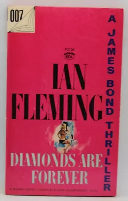 SIGNET 2725 IAN FLEMING JAMES BOND DIAMONDS ARE FOREVER AF 26th BARYE UNCENSORED • $30