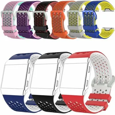 $10.04 • Buy Silicone Wrist Band Sport Strap Bracelet For Fitbit Ionic Watch 10 Colors S/L