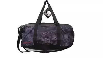 Ed Hardy Duffle Bag Tiger / Scull Logo Zippered Lightweight NWT • $16.95