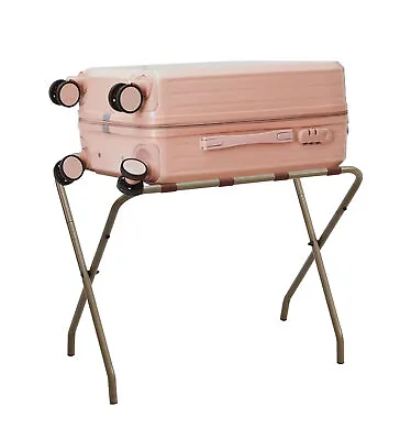 Kings Brand Furniture - Foldable Metal Luggage Rack Suitcase Stand Guest Room • $27.99