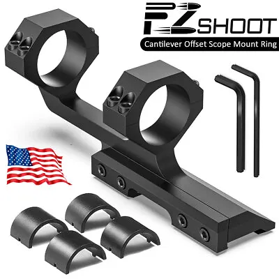 1  & 30mm DOVETAIL Picatinny Rail Cantilever Offset Scope Mount Rings One Piece • $20.89