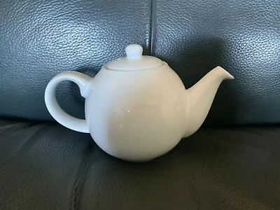 London Pottery Co Globe Small 500ml White Teapot David Birch Design VGC • £9