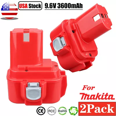 2-Pack For Makita 9.6V Battery Ni-Mh Battery 4.8Ah 9100 9120 9122 9133 9134 9135 • $29.89