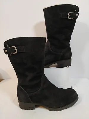 Ugg Australia Maddison Black Suede Boot Women’s Size 9. • $29.95