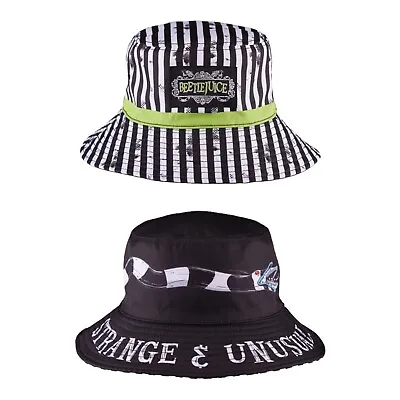 Universal Studios Halloween Horror Nights 2021 Beetlejuice Reversible Bucket Hat • $29.96