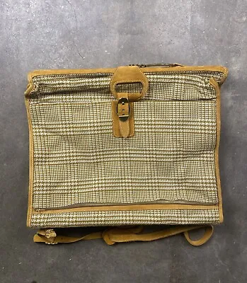 Rare Vintage The A.E Meek Trunk & Co. Garment Luggage Bag 20”H X 23.5”W • $74.99