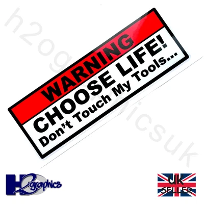 £4.75 • Buy Funny Tool Box Warning Sticker 180x 65mm Mechanic Electrician Toolbox Garage Van
