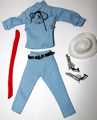 Lone Ranger Custom Uniform Lot W/ Guns  Hat For Marx Gabriel Cowboy Western • $59.99