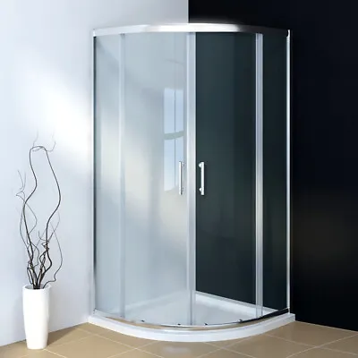 £140.99 • Buy Offset Quadrant Shower Enclosure And Tray 6/8mm Glass Cubicle Wet Room Screen