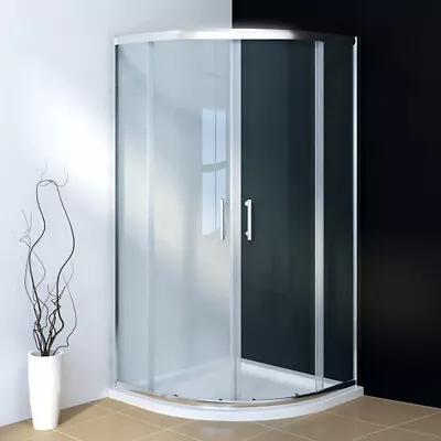 Offset Quadrant Shower Enclosure And Tray 6/8mm Glass Cubicle Wet Room Screen • £149.99