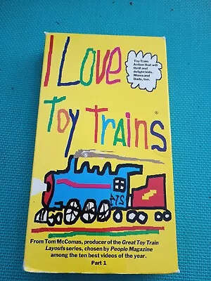 I Love Toy Trains Part 1 Tom McComas Production TM Books Video VHS • $10.99