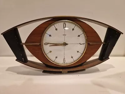 Vintage Metamec Mantle Clock 60s Mid Century Retro Mechanism Wound Up • £50