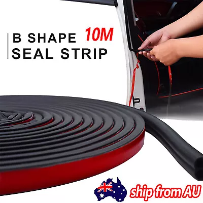 32ft Car Door Bonnet Edge Protector Weatherstrip B Shape Trim Rubber Seal Strip • $19.99