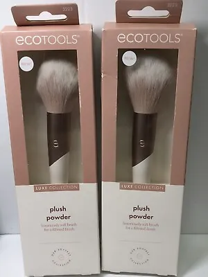 X2~ECOTOOLS Luxe Collection Plush Pink Powder Makeup Cosmetic Brush 3223 • $7.98