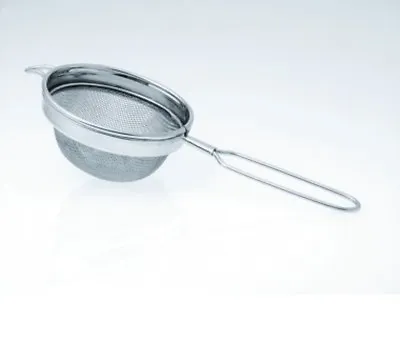 21cm Stainless Steel Mesh Fine Tea /Bar Strainer & Handle Food Filter Liquid • £6.05