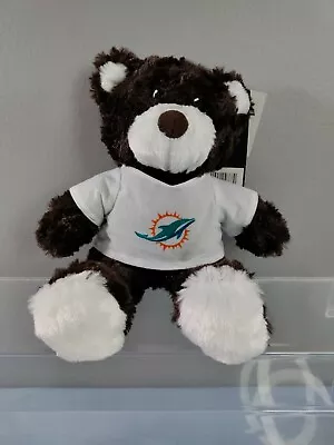 New 12” Miami Dolphins Bear Cuddle Pillow Plush Nfl Licensed • $14.99