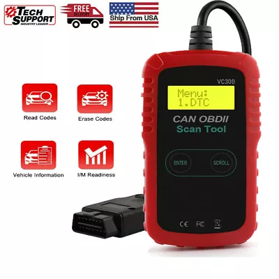 VC300 Automotive OBD OBD2 Code Scan Reader Scanner Diagnostic Tool Check Engine • $14.99