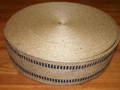 Jute Webbing (72 YARDS) 3 1/2  Wide. Webbing For Furniture Upholstery Repair  • £82.03