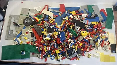 Legos 8 Lb Lot Random Bricks Flats Wheels Windows Gears Accessories All Colors • $65.50