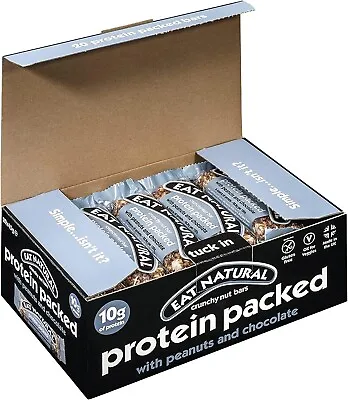 Eat Natural Protein Packed 20 Pack 45g Snack Bars Gluten Free Cereal Bars • £14.49