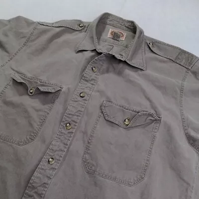 Vintage Banana Republic Safari Style Short Sleeve Button Up Shirt Men's Large C7 • $21.99