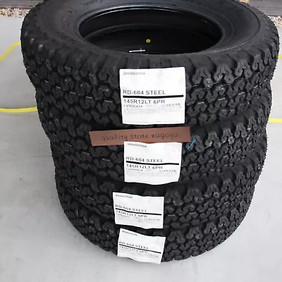 BRIDGESTONE  604V RD604 145/80R12 145R12 6PR Tires LT Snow Mud Set Of 4 Tire • $415