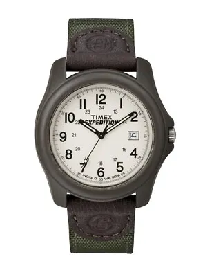 New Timex T49101 Men's Expedition Camper Brown/Olive Green Nylon Strap Watch • $37.99