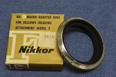 $39.69 • Buy Vintage New In Box Nikon F JAPAN BR2 Closeup Reversing Ring F/PB 3 4 5 6 Bellows