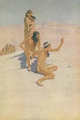 The Great Explorers Cabeca De Vaca In The Desert By Frederic Remington • $49