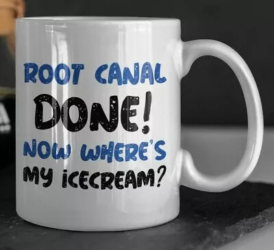 £9.95 • Buy Funny Root Canal Mug 11oz 330 Ml Funny Dental Surgery Crown Mugs Dentistry Gifts