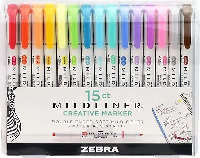 Pen Mildliner Double Ended Highlighter Set Broad And Fine Point Tips Assorted  • $38.51