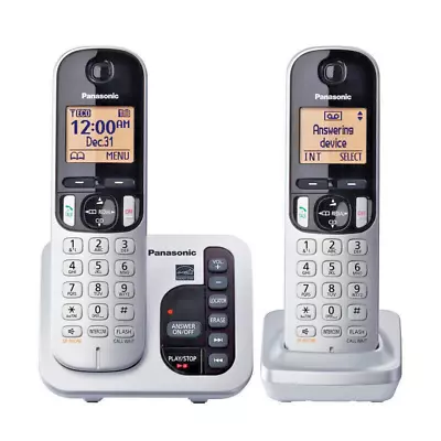 Panasonic KX-TGC222S DECT 6.0 2-Handsets Cordless Phone W/Answering System • $39.99