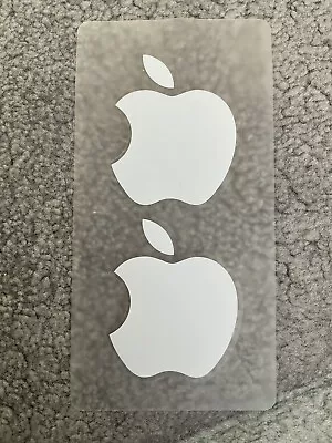 Genuine Official Apple Logo Stickers X2 (1 Sheet Of 2) - IPad IPhone IMac New • £1.25