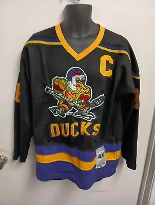 MIGHTY DUCKS (Conway) Headgear Classics Hockey Black Jersey~ L • $19.99